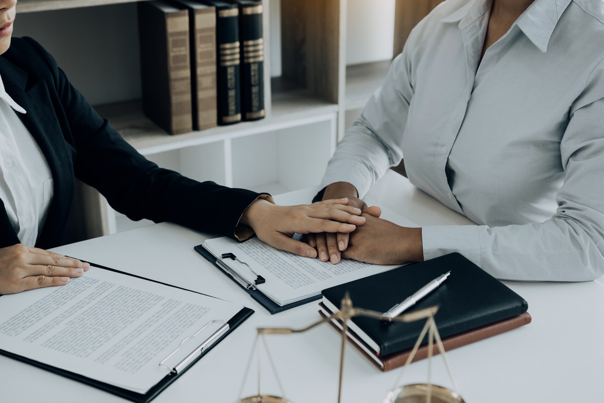 Lawyer is counseling the client in his counsel and will not escape the lawsuit.